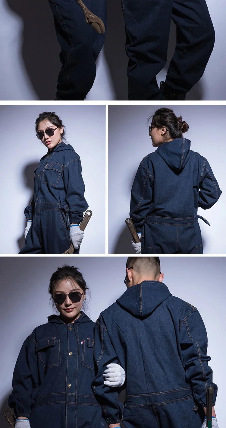 vêtement de travail coton effet jeans