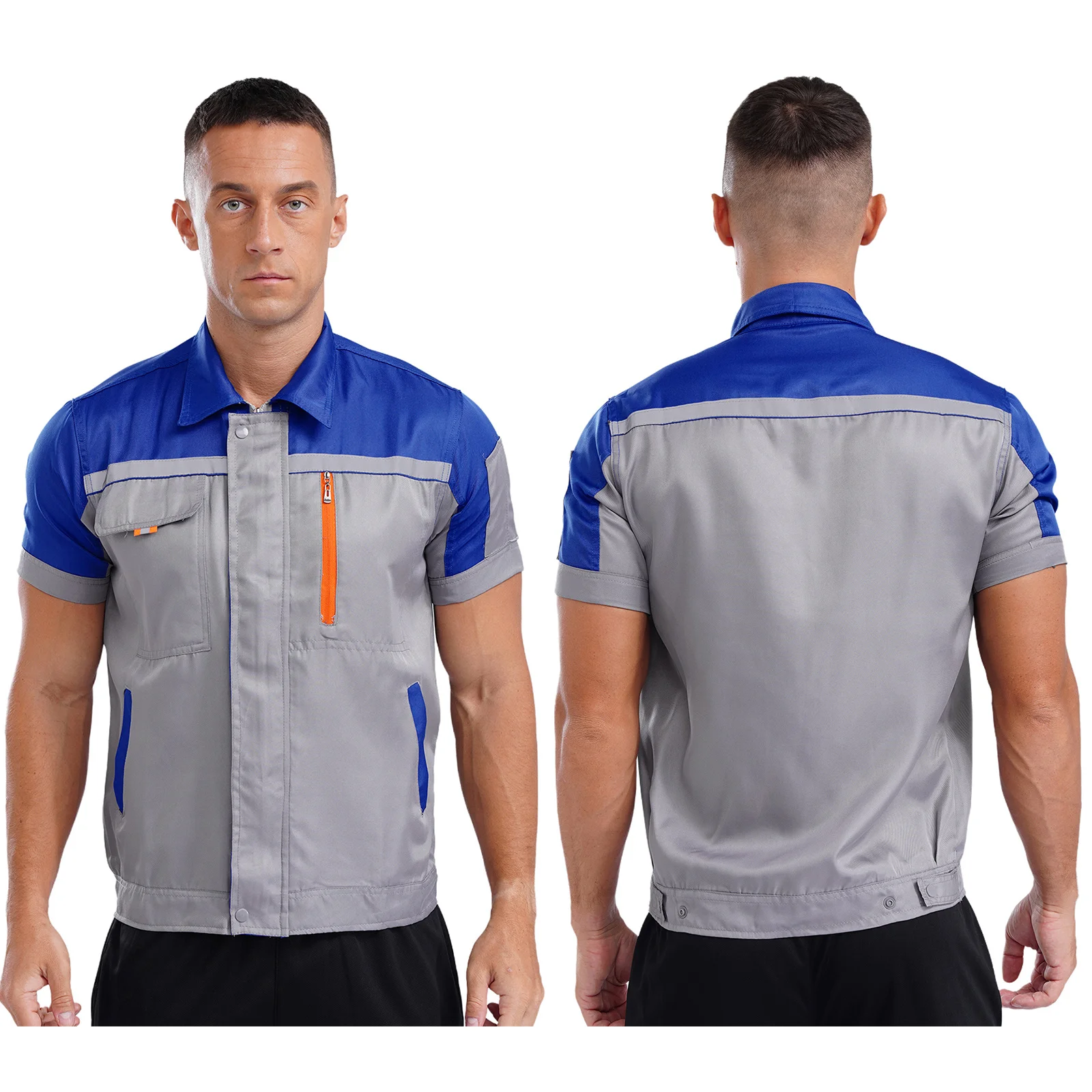 veste de travail avec fermeture éclair