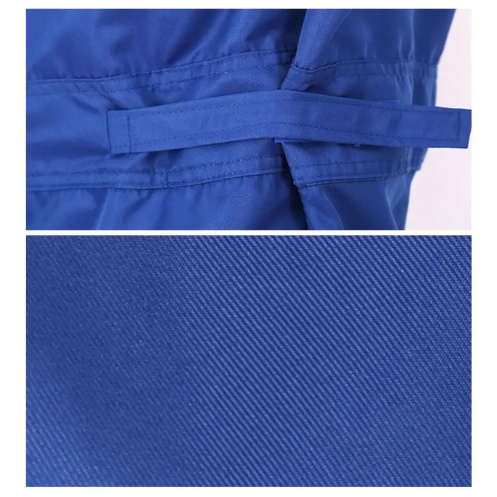 Combinaison de travail bleu à manches longues pour homme avec poches zippées. – Image 3