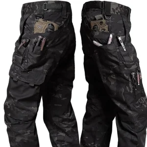 pantalon de travail camouflage noir