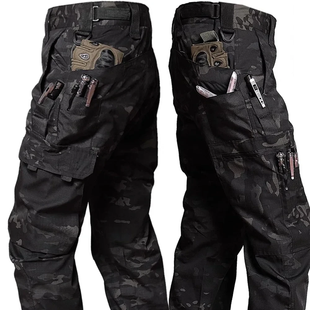 pantalon de travail camouflage noir