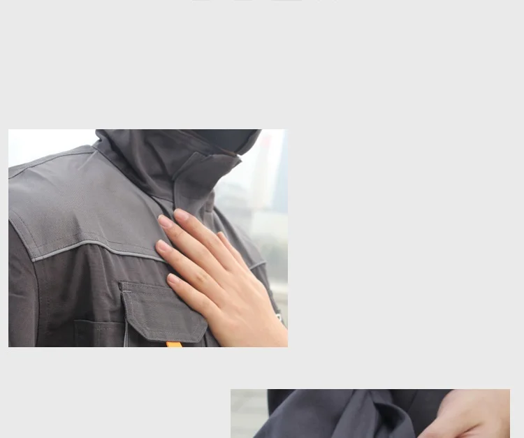 Veste de travail grise foncée – Image 2