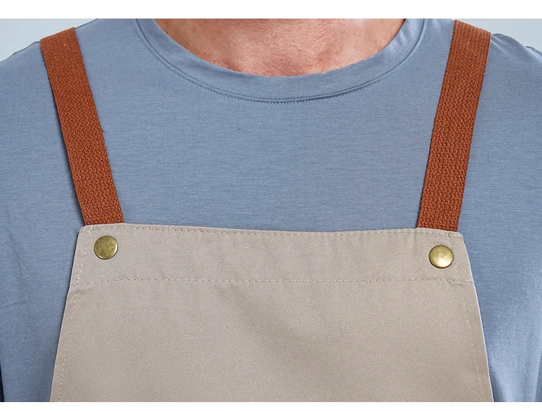 Tablier de cuisine imperméable à sangle croisée réglable 7 coloris – Image 17