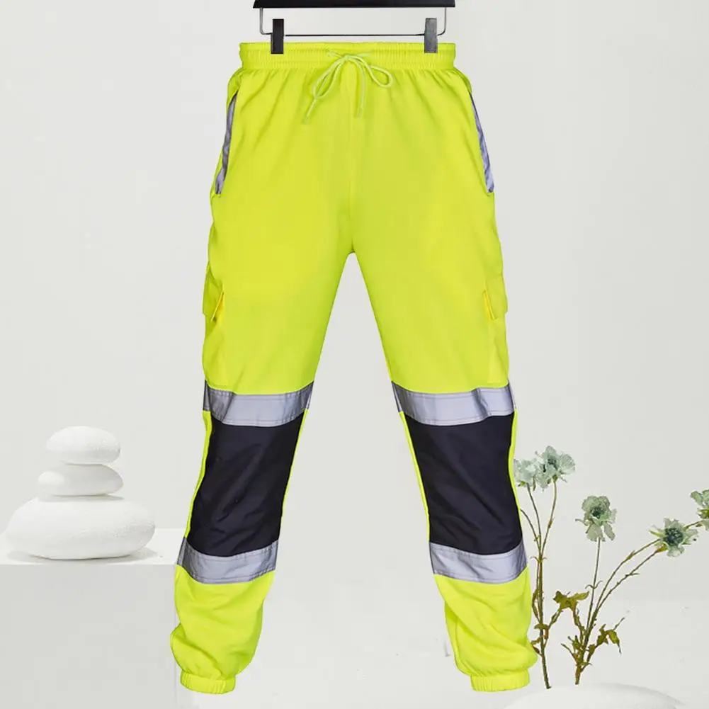 Pantalon jogging de sécurité réfléchissant vert – Image 2