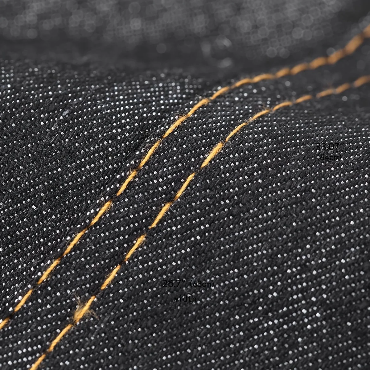 Tablier noir à outils effet jean léger avec poches et bretelles ajustables – Image 4